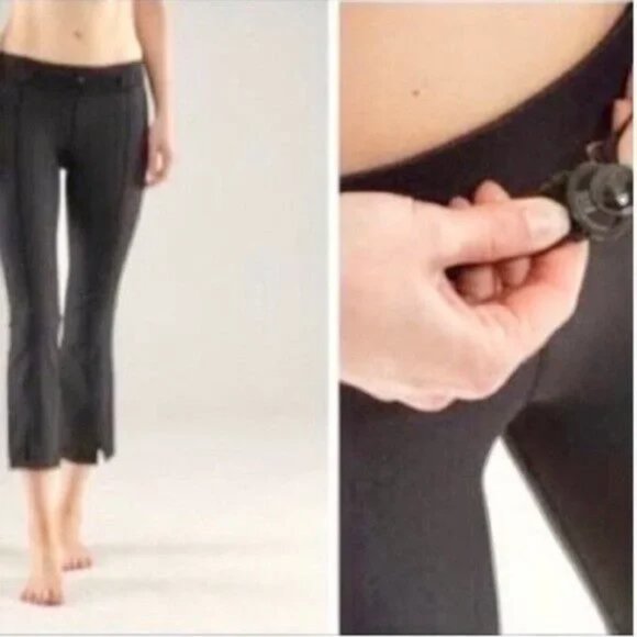 Lululemon Pants Belt It Out Crop Pants Dark Denim color Size 4 - Picture 10 of 10
